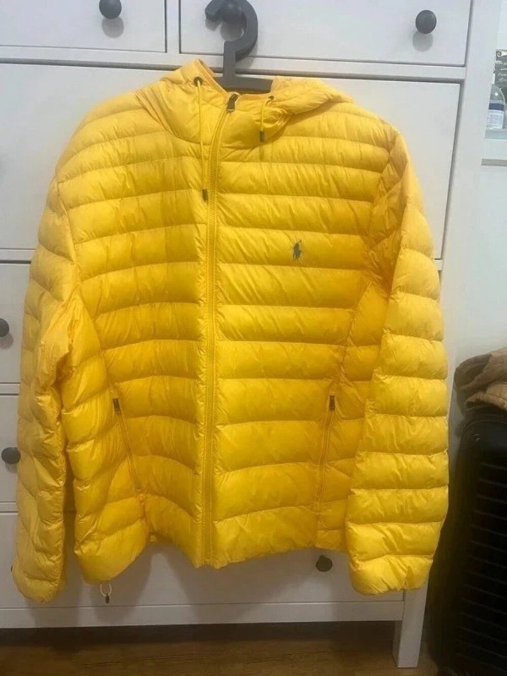 Polo Ralph Lauren Men’s Lightweight Puffer Jacket, Yellow, Size XXL
